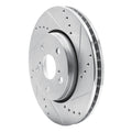 DFC 18-22 Toyota C-HR Front Right Drilled & Slotted Silver Brake Rotor