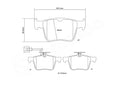 Brembo 2013 Audi RS3 HP2 Pads - Rear