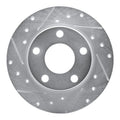 DFC 99-05 Audi A6 Quattro Rear Left Drilled & Slotted Silver Brake Rotor