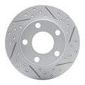 R1 96-05 Audi A4 Quattro Rear Right Drilled & Slotted Geoperformance Rotor
