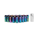 ALUMINUM LOCKING LUG NUTS 1/2 IN X 20 NEOCHROME