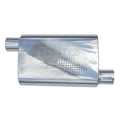 Race Pro Series Muffler 14 in 2.5 in Offset Center Hardware Not Incl Polished 304 Stainless Steel Pypes Exhaust