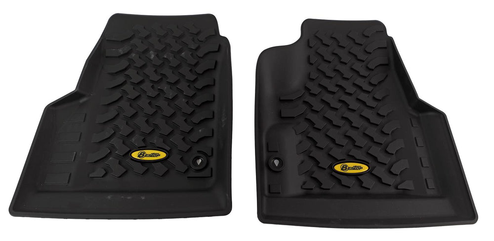 ~(6.8 lbs. 32X21X4)~ Floor Liners Front Black Jeep 97-06 Wrangler; pair
