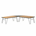Overland Vehicle Systems Kick It Collapsable Camp Table - Wood Base Storage Bag