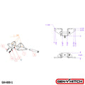 GEN-Y Hitch Sway Control Head 2.5" Shank and 2K Tw 21K Towing - GH-600-1