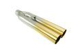 Megan Racing universal muffler delete tips Dual 3 angled design Gold