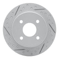 R1 12-18 Toyota Yaris (USA/Canada) Rear Left Drilled & Slotted Geoperformance Rotor