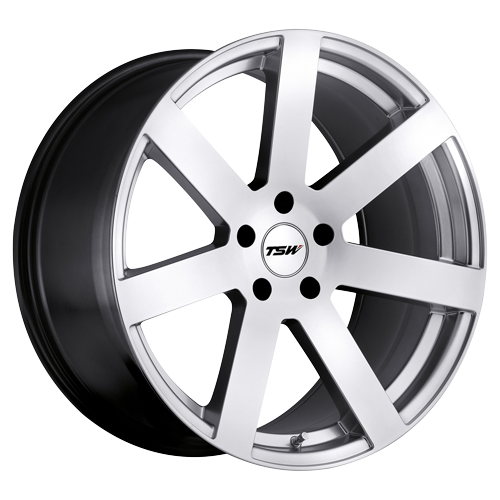 TSW Alloy Wheels silver auto part