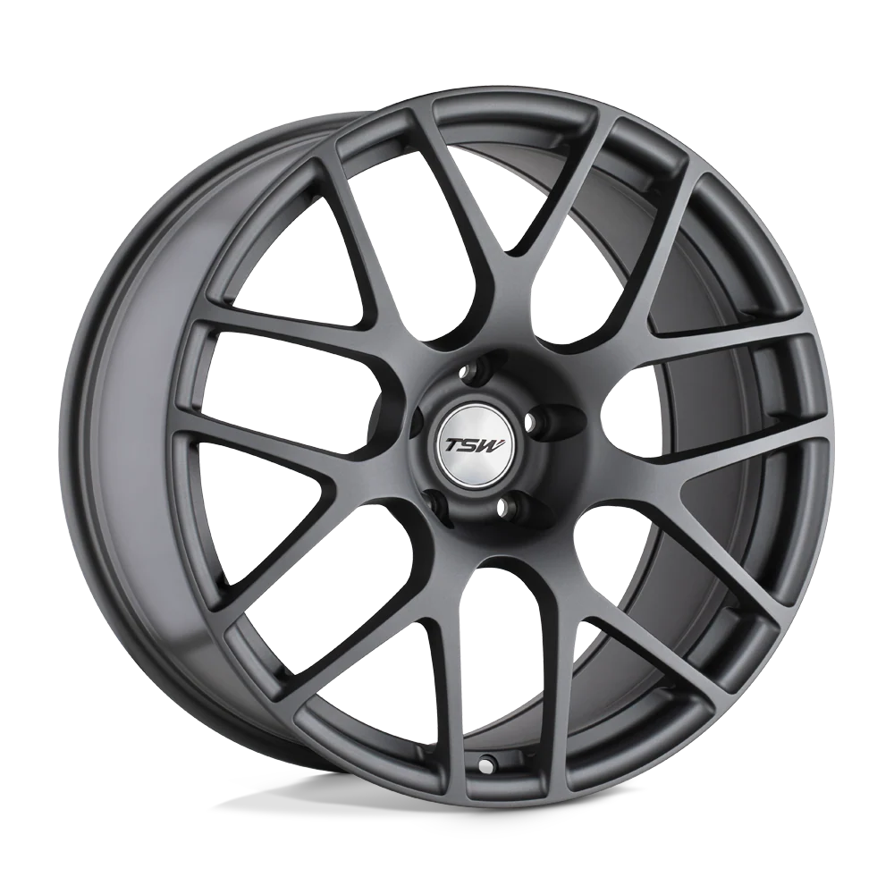 ~(45 lbs. 21X21X11)~ TSW NURBURGRING 19x9.5 5/112 ET53 CB72.1 MATTE GUNMETAL