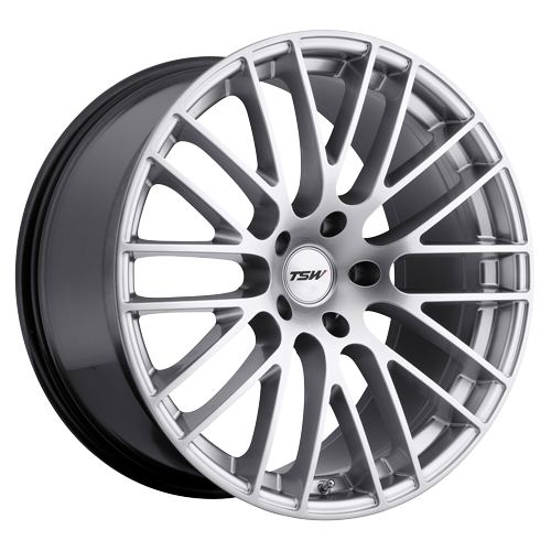 TSW Alloy Wheels silver auto part