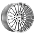 ~(25 lbs. 20X20X11)~ TSW TURBINA 18x9.5 5/120 ET39 CB76.1 TITANIUM SILVER W/MIRROR CUT FACE
