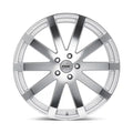 ~(30 lbs. 21X21X10)~ TSW BROOKLANDS 19x8.0 5/100 ET35 CB72.1 SILVER W/MIRROR CUT FACE