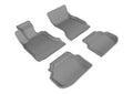 3D MAXpider 2011-2014 BMW 5 Series F10 Kagu 1st & 2nd Row Floormats - Gray