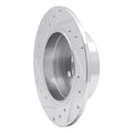 R1 78-81 BMW 733I Rear Right Drilled & Slotted Silver Brake Rotor