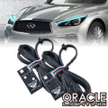 Oracle 14-21 Infiniti Q50 RGB+W Headlight DRL Upgrade Kit - ColorSHIFT w/o Controller