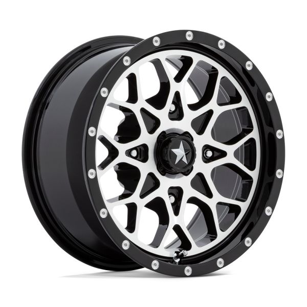 MA45 15X7 4X137 G-BLK MACH 10MM