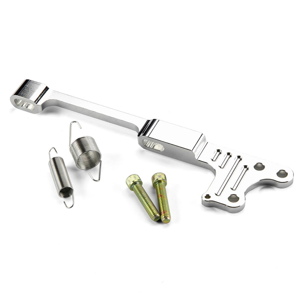 HOLLEY STREET DEMON THROTTLE BRACKET KIT; BILLET ALUMINUM; SS SPRINGS; ALL BLACK