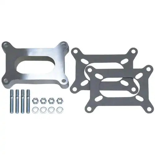 1 IN. TALL HOLLEY 2BBL SPACER OPEN CAST ALUMINUM CARBURETOR SPACER195964 PONTIAC ENGINES
