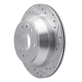 R1 Concepts Brake Rotor Drilled and Slotted Silver Fits Buick Rainier