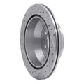 R1 Concepts Brake Rotor Drilled and Slotted Silver Fits Buick Rainier