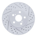R1 08-19 Pontiac Vibe Front Right Drilled & Slotted Geoperformance Rotor