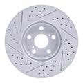 R1 08-19 Pontiac Vibe Front Right Drilled & Slotted Geoperformance Rotor