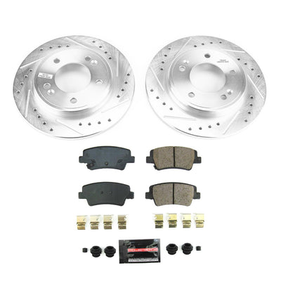 Power Stop 2021 Hyundai Elantra Rear Z23 Evolution Brake Kit