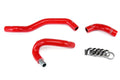 HPS Performance Red Reinforced Silicone Heater Hose Kit Coolant for Nissan 09-20 370Z