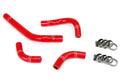 HPS Performance Red Reinforced Silicone Radiator Hose Kit Coolant for Honda 04-09 CRF250R