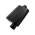 40 Series Chambered Muffler 40 Series Stainless Steel 3.00 Offset In 3.00 Center Out Aggressive Sound Flowmaster