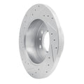 R1 Concepts Brake Rotor Drilled and Slotted Silver Fits Dodge Sprinter