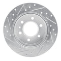 R1 Concepts Brake Rotor Drilled and Slotted Silver Fits Dodge Sprinter