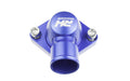 ALUMINUM WATER NECK 1.25IN HOSE FOR CHEVY V8 ALL ENGINE BLUE
