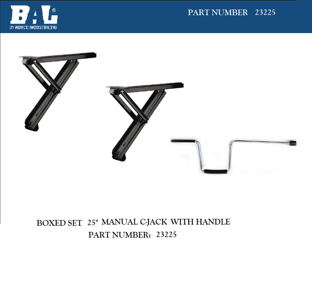 25IN CJACKS SET OF 2 W/HANDLE