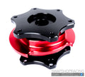 NRG Quick Release SFI SPEC 42.1 - Shinny Black Body / Red Shinny Ring