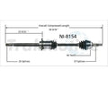 NEW CV AXLE