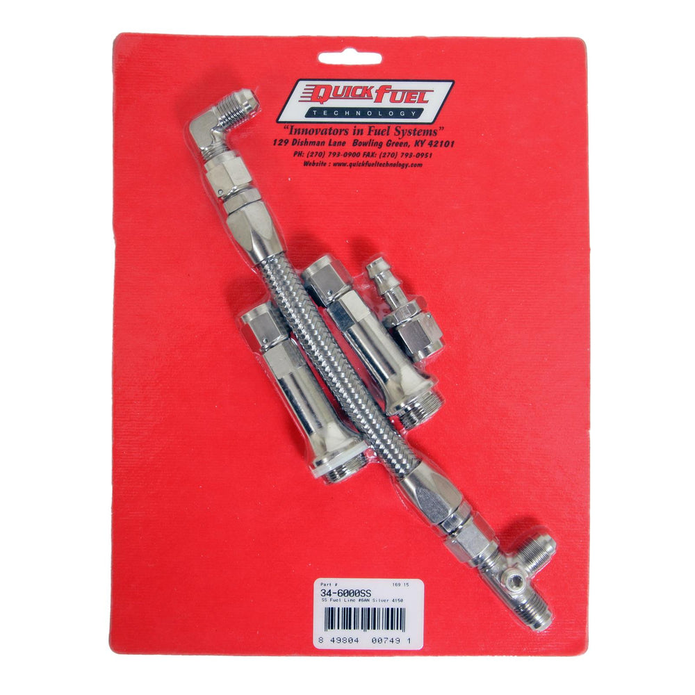 S/S Dual Feed Fuel Line - For SS Series Carbs