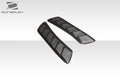 Universal Duraflex Sonic Heat Extractor Hood / Fender Air Vent Ducts - 2 Pieces