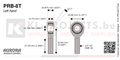 Male Rod End Moly 1/2x 1/2-20LH Teflon