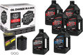 Maxima V-Twin Oil Change Kit Synthetic w/Black Filter Twin Cam