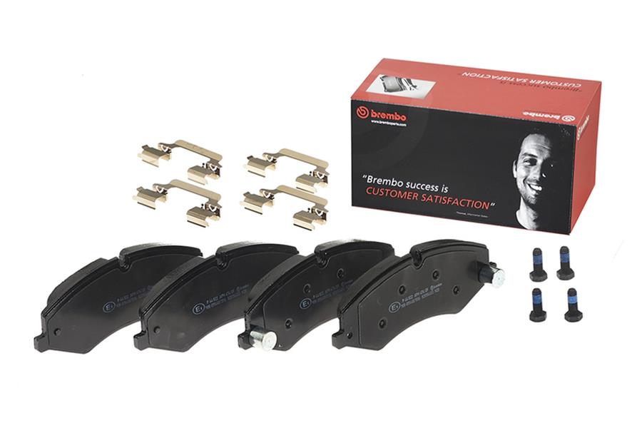Brembo 2017 Land Rover Discovery/10-16 LR4/14-17 Range Rover Front Premium Low-Met OE Equivalent Pad