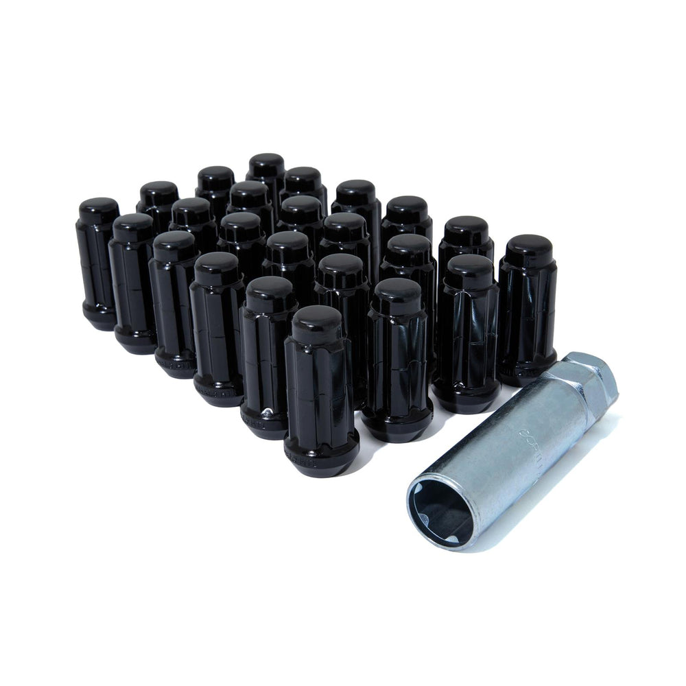 LUG NUTS 24PK 6LUG 141.50 ET SPLINE WIK TRK BLACK GOR