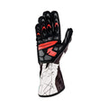 OMP KS-2 ART my2025 KART GLOVES WHITE / BLACK / RED SZ L