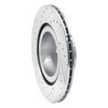 DFC 11-18 BMW X4 Rear Right Drilled & Slotted Silver Brake Rotor