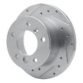 DFC 02-18 Dodge Sprinter 2500 Rear Left Drilled & Slotted Silver Brake Rotor