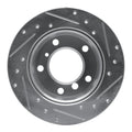 DFC 02-18 Dodge Sprinter 2500 Rear Left Drilled & Slotted Silver Brake Rotor