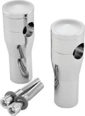 Bikers Choice 4 Inch Chrome Smooth Top Risers for BC or DNA Springer Front End