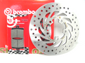 Brembo OE 98-05 Aprilia Scarabeo 50CC/99-02 Leonardo ST 150CC 220x4mm Brake Disc - Front Fixed