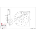 Brembo 2013 Porsche Cayman Rear TY3 Sport Disc Rotor - 299X20