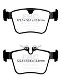 EBC 2020+ Jaguar I-Pace Electric Yellowstuff Rear Brake Pads